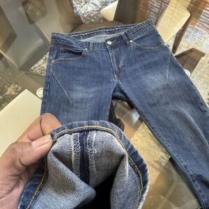 Slim Straight Men's Denim Jeans in Faded Blue